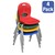 Pack of Four Assorted Colors Structure Series Preschool Chair