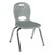 Structure Series Preschool Chair (12" Seat Height) - Light Gray