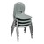 Structure Series School Chair (14" Seat Height) - Light Gray Stacked
