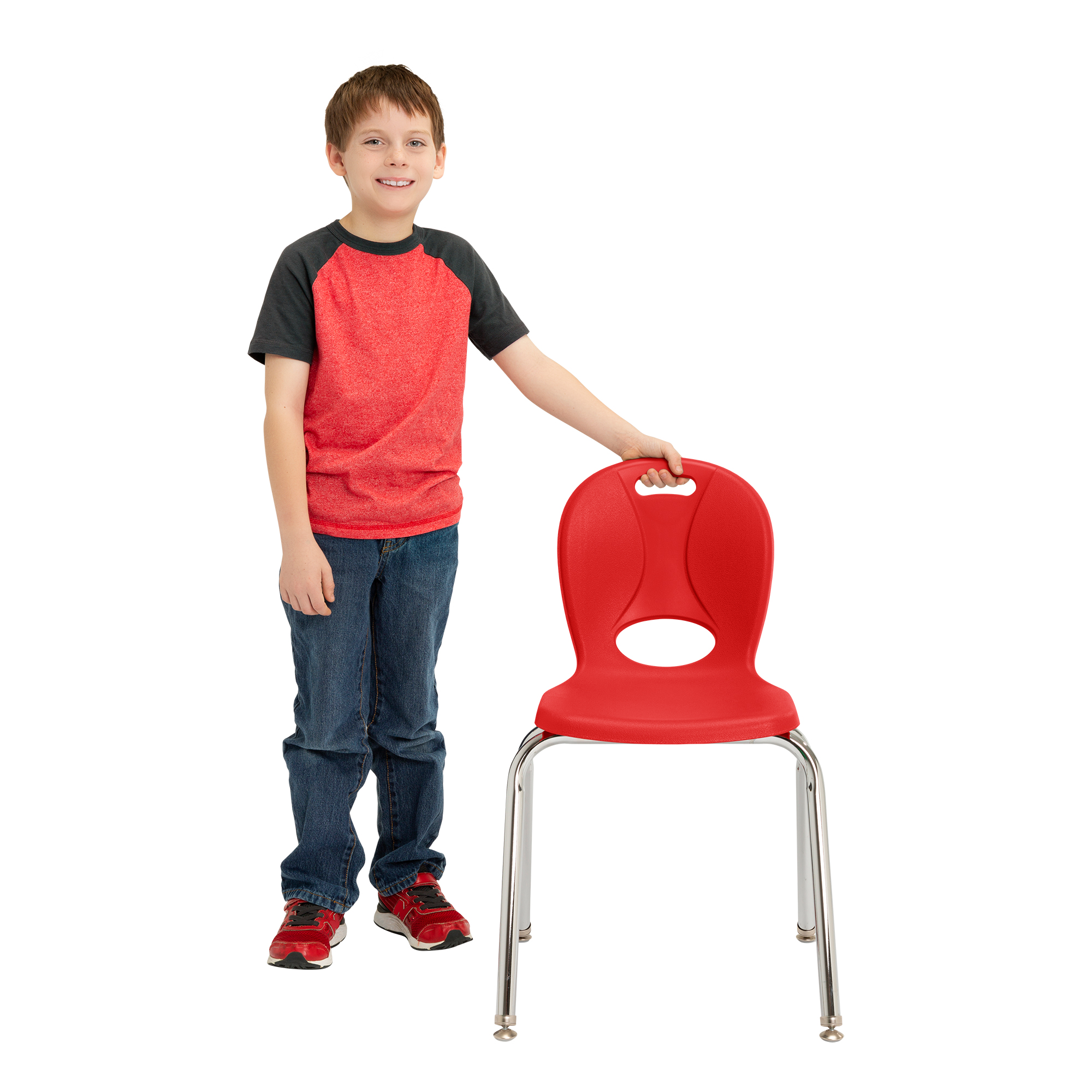 Structure Series School Chair j(16" Seat Height) - Red