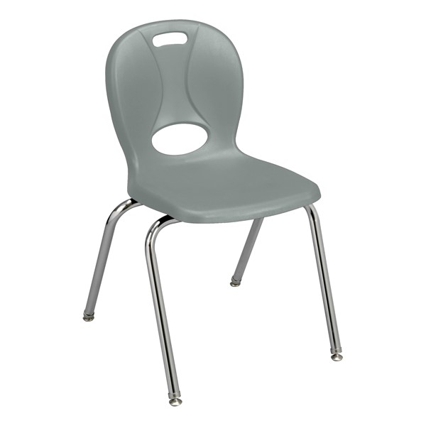 Structure Series School Chair (18" Seat Height) - Light Grey