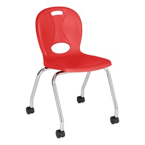Mobile Structure Series School Chair - Red