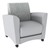 Shapes Series II Common Area Chair - Charlotte Silver w/ Cool Gray
