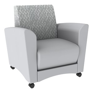 Shapes Series II Common Area Chair - Charlotte Silver w/ Cool Gray