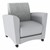 Shapes Series II Common Area Chair - Charlotte Silver w/ Cool Gray