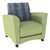 Shapes Series II Common Area Chair - Telegraph Indigo w/ Fern Green