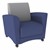 Shapes Series II Common Area Chair - Navy w/ Light Gray Back Smooth Grain Vinyl