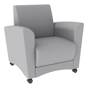 Shapes Series II Common Area Chair - Light Gray Smooth Grain Vinyl