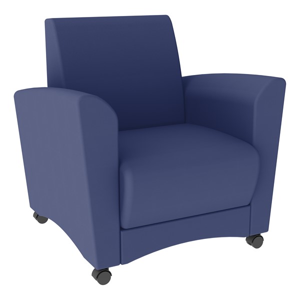 Shapes Series II Common Area Chair - Navy Smooth Grain Vinyl