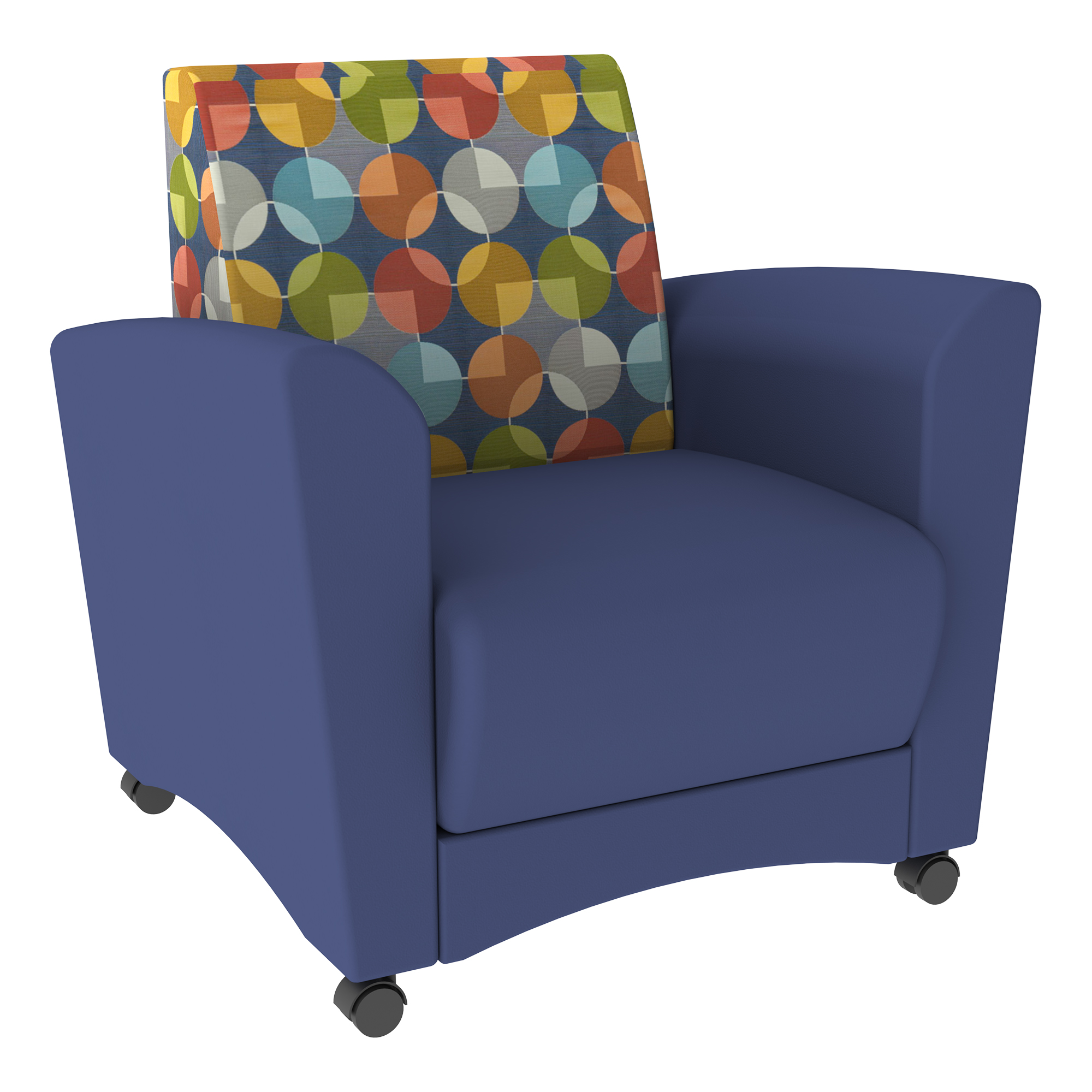 Shapes Series II Common Area Chair - Compass Sapphire w/ Navy