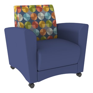 Shapes Series II Common Area Chair - Compass Sapphire w/ Navy