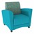 Shapes Series II Common Area Chair - Atomic Baltic w/ Teal