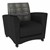 Shapes Series II Common Area Chair w/ Tablet Arm - Telegraph Steel/Black w/ Graphite Tablet