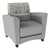 Shapes Series II Common Area Chair w/ Tablet Arm - Bandwidth Circuit/Light Gray w/ Cosmic Strandz Tablet