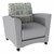 Shapes Series II Common Area Chair w/ Tablet Arm - Bandwidth Circuit/Light Gray w/ Cosmic Strandz Tablet