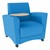 Shapes Series II Common Area Chair w/ Tablet Arm - Brilliant Blue w/ Maple Tablet Arm