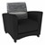 Shapes Series II Common Area Chair w/ Tablet Arm - Sirocco Shoal/Black w/ Cosmic Strandz Tablet