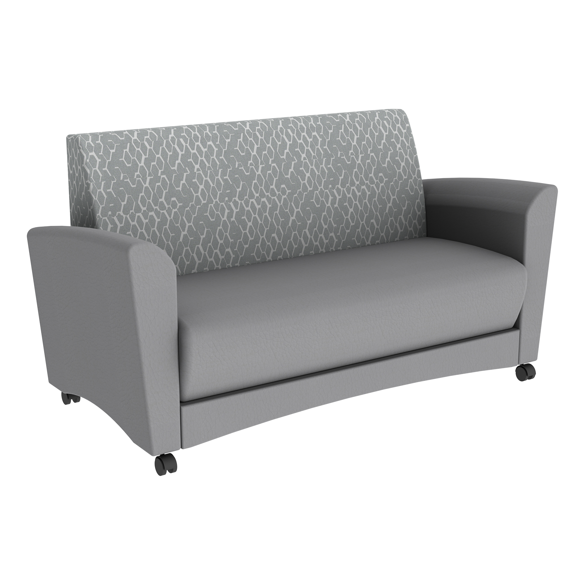 Shapes Series II Common Area Sofa - Charlotte Silver/Light Gray