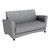 Shapes Series II Common Area Sofa - Charlotte Silver/Light Gray