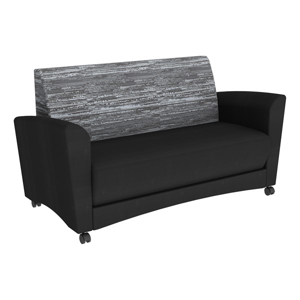 Shapes Series II Common Area Sofa (Grade 4 Material) - Sirocco Shoal/Black