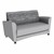 Shapes Series II Common Area Sofa (Grade 4 Material) - Sirocco Shoal/Light Gray