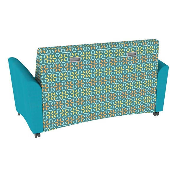 Shapes Series II Common Area Sofa (Grade 4 Material) - Atomic Baltic/Teal Back