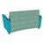 Shapes Series II Common Area Sofa - Atomic Baltic/Teal Back