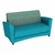 Shapes Series II Common Area Sofa - Atomic Baltic/Teal