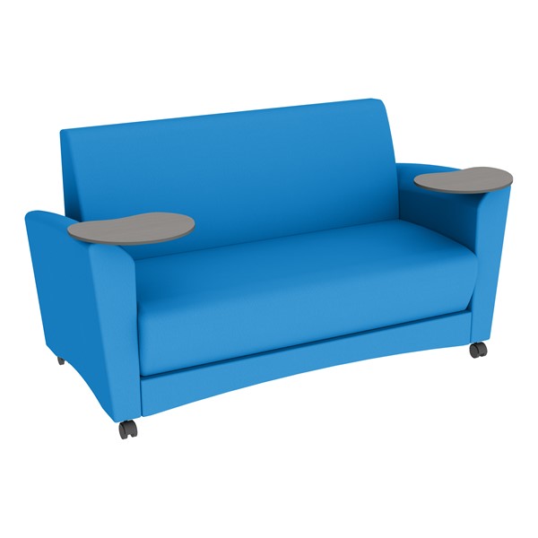 Shapes Series II Common Area Sofa w/ Tablet Arms - Brilliant Blue