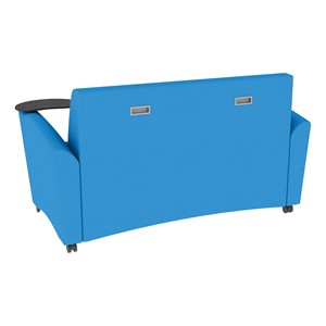 Shapes Series II Common Area Sofa w/ Tablet Arms - Brilliant Blue