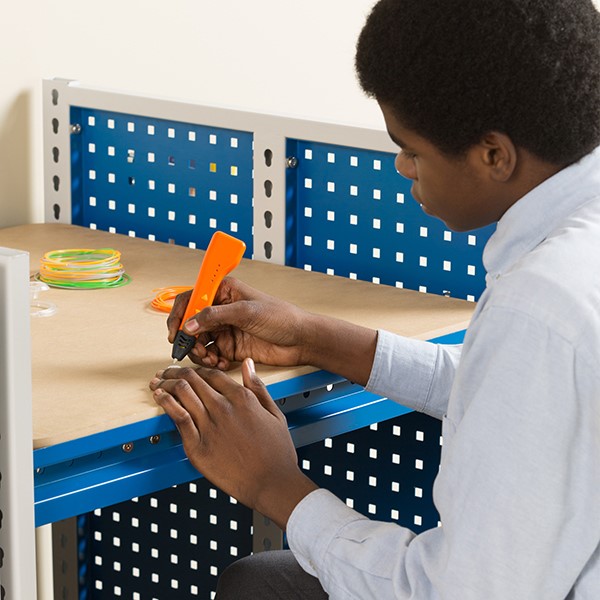 Creation Station Workbench Kit - Square (30" L x 30" D x 36" H) - Accessories not included