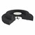 Shapes Series II Banquette Vinyl Soft Seating Set - 18-Piece Inner and Outer Curve Seating w/ CafÃ© Table - Black Seats w/ Mahogany Table