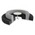 Shapes Series II Banquette Vinyl Soft Seating Set - 18-Piece Inner and Outer Curve Seating w/ CafÃ© Table - Light Gray/Black Seats w/ Crisp Linen Table