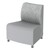 Shapes Series II Banquette Soft Seating - Outer Curve - Charlotte Silver/Cool Gray