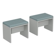 Trestle Bench w/ Cushion - Two Pack