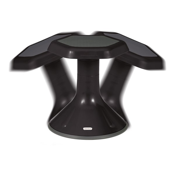 Active Learning Stool (12" Stool Height) - Black - Range of Motion