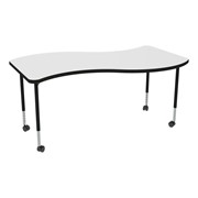 Structure Series Mobile Wave Collaborative Whiteboard Table
