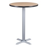 Round Pedestal Stool-Height Café Table