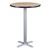 Round Pedestal Stool-Height Cafe Table and Ballard Cafe Stool Set - Table