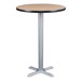 Round Pedestal Stool-Height Café Table