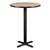 Round Pedestal Stool-Height Cafe Table and Bentwood Stack Cafe Stool Set - Table