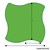 Shapes Series Square Wave Collaborative Table - Footprint