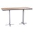 Rectangle Pedestal Stool-Height Café Table and Bentwood Stack Café Stool Set - Table