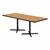 Rectangle Pedestal Café Table w/ X Base