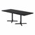 Rectangle Pedestal Café Table w/ X Base