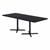 Rectangle Pedestal Café Table w/ X Base