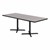 Rectangle Pedestal Café Table w/ X Base
