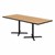 Rectangle Pedestal Café Table w/ X Base