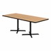 Rectangle Pedestal Café Table w/ X Base