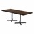 Rectangle Pedestal Café Table w/ X Base
